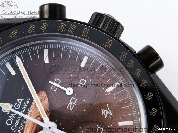 0422 Speedmaster Black Benom PVD Saturn RMF Best Edition on PVD Bracelet Lemania HW StreetReady 7726